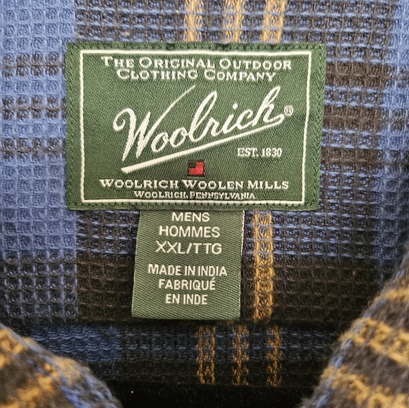 Woolrich Waffle Weave 100% Organic Cotton Shirt - Picture 3 of 11
